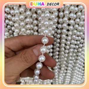 Combo 100g Dây Ngọc Trai Giả 6-8 Ly - Trang Trí Tết, Decor Đám Cưới, Lễ Hội, Sự Kiện Giá Rẻ DUHA 154
