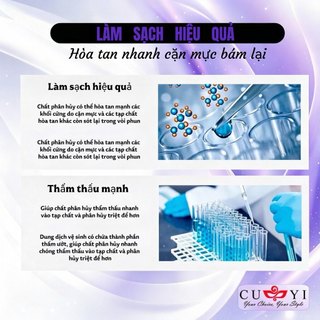 CUYI Dung dịch vệ sinh DTF 100ml – thông tắc đầu in mạnh mẽ, không hại đầu in, dùng là thôn