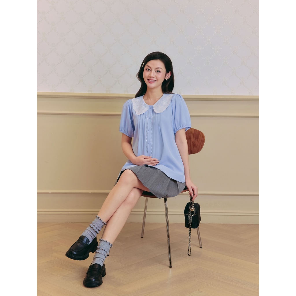 Áo bầu Aria Top áo suông mùa hè, chất thô nhuyễn kiểu dáng trẻ trung, áo công sở thanh lịch BY LAMME