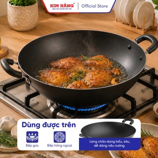 Chảo bầu chống dính Quantum Kim Hằng (size 22cm-40cm)