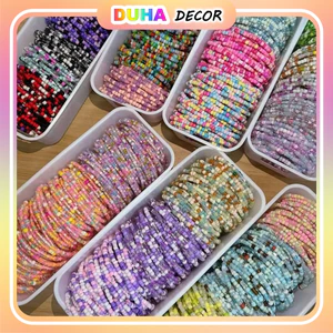Set 50 Vòng Tay Hạt Cườm Hoạt Hình Vòng Tay Hanmade Nhiều Màu DUHA 166
