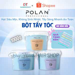 Bột Tẩy Tóc POLAN Chính Hãng 2026 1000g – Hạt Siêu Mịn, Không Sinh Nhiệt, Tẩy Sáng Nhanh An Toàn