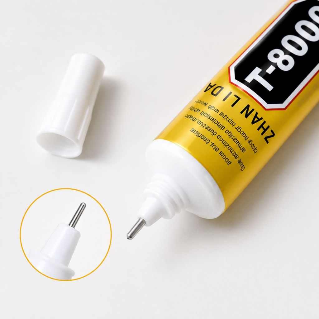 Keo dán T8000 khô nhanh đính đá dán kim loại thủy tinh nhựa giấy cao su 50ml 110ml