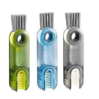 BÀN CHẢI VỆ SINH 3IN1 ĐA NĂNG – COMBO 2 CÁI – CỌ RỬA BÌNH NƯỚC ỐNG HÚT NẮP LY XOAY 360° LÀM SẠCH SÂU