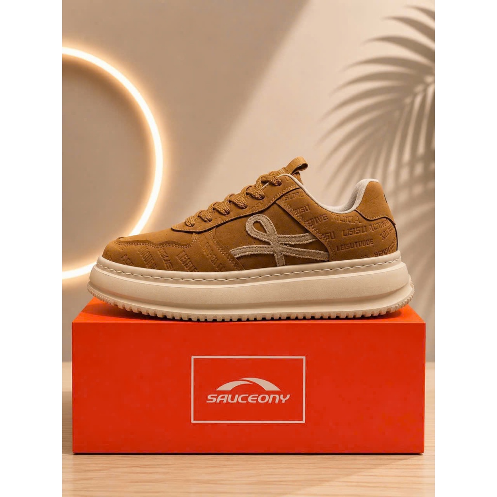 Giày Sneaker Lituo Sport Casual Unisex Nâu Kem - PH0036