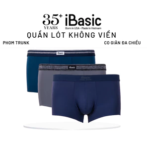 Combo 3 Quần lót nam iBasic trunk không lộ viền thoáng mát PANM125