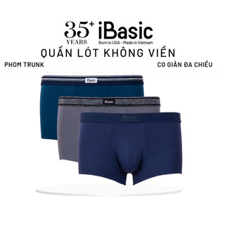 Combo 3 Quần lót nam iBasic trunk không lộ viền thoáng mát PANM125
