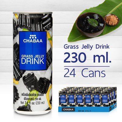 [Thùng 24 Lon / Lốc 6 Lon] Nước Sương Sáo Thạch Chabaa Thái Lan 230ml - Grass Jelly Drink Thanh Mát