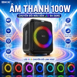 🔈 Loa Bluetooth Karaoke BKK B97PRO công suất đến 100W, BASS CĂNG SÂU led RGB, chỉnh được Bass Echo