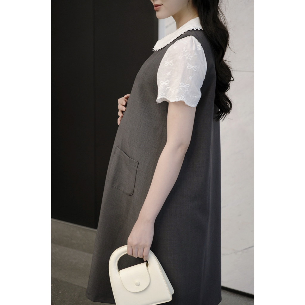 Áo sơ mi, áo bầu Suri Shirt chất thô boi kiểu dáng trẻ trung, áo bầu công sở thanh lịch BY LAMME