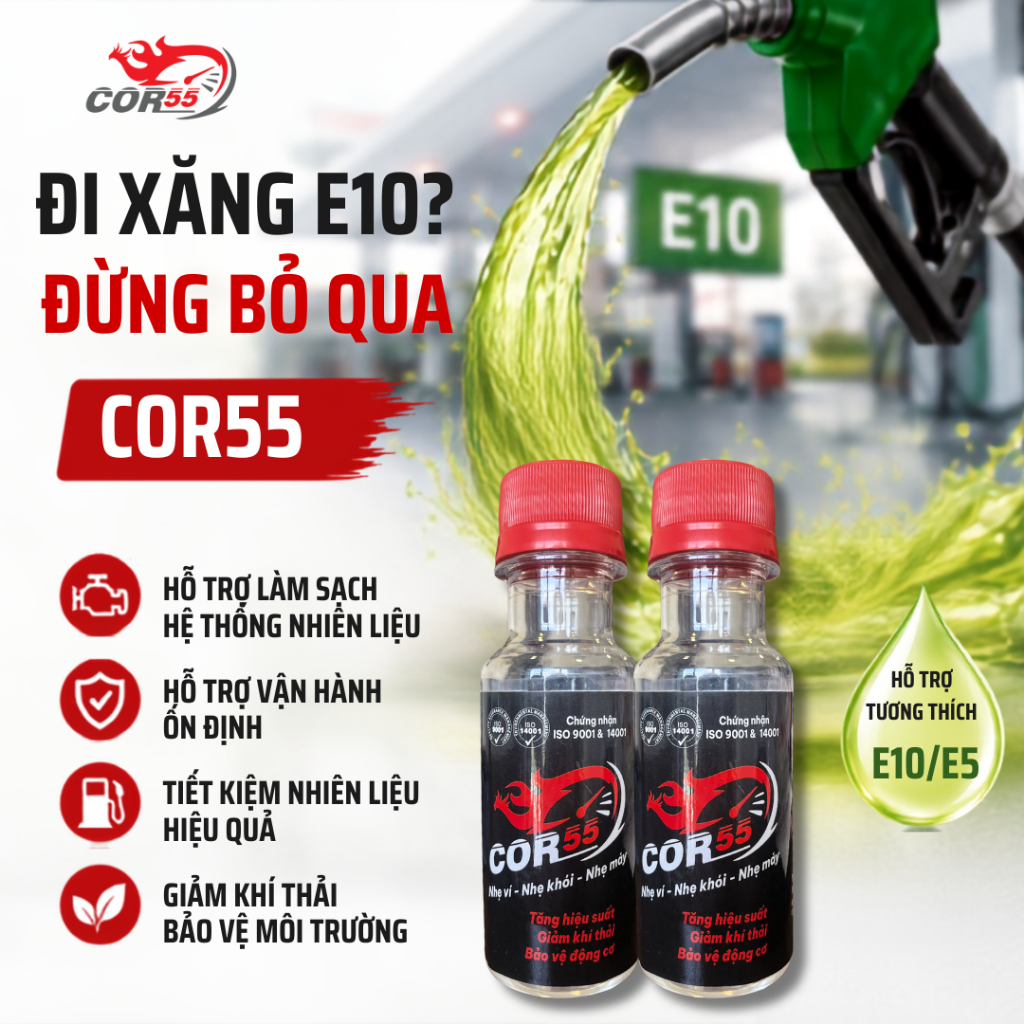 Vệ Sinh Kim Phun, Buồng Đốt | Tiết kiệm Nhiên Liệu | Giảm Khói (Cho Xăng E10.E5 & Dầu  Diesel)