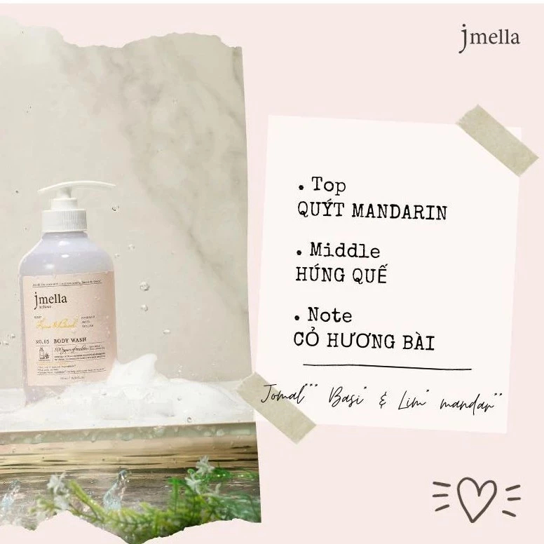 Sữa Tắm Hương Nước Hoa Jmella In France Body Wash 500ml, 1000ml (Có Set Quà Tặng) - Ever Queen