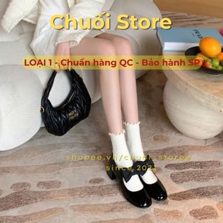 Giày lolita nữ da PU tổng hợp dệt vải đế cao su dễ phối đồ dịu dàng nhẹ nhàng thanh lịch