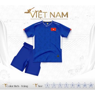 Bộ Quần Áo Bóng Đá Trẻ Em – Đội Tuyển Việt Nam( Vải Mè Thái )