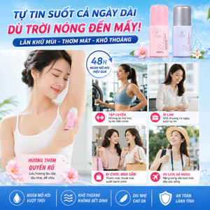 🌸 Rsarias Deodorant Gel – Hương Nước Hoa Cao Cấp, Khử Mùi Cơ Thể, Lưu Hương Dài Lâu