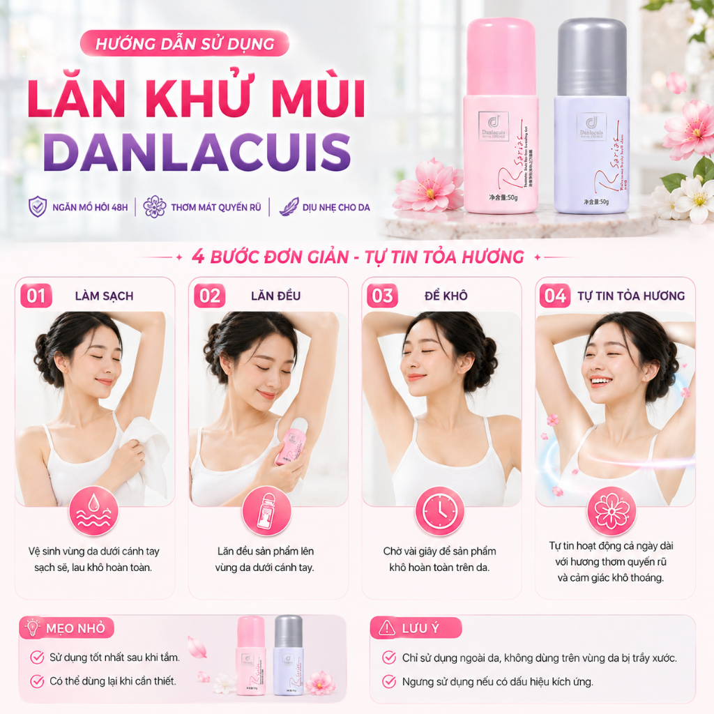 🌸 Rsarias Deodorant Gel – Hương Nước Hoa Cao Cấp, Khử Mùi Cơ Thể, Lưu Hương Dài Lâu
