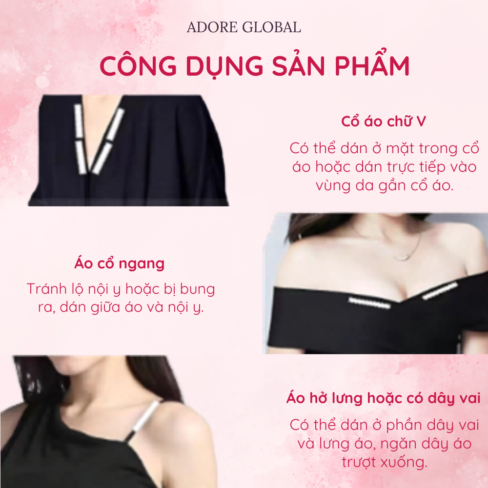 Miếng Dán Cố Định Quần Áo Adore - Đa Năng Tiện Lợi, Cứu Cánh Mọi Outfit