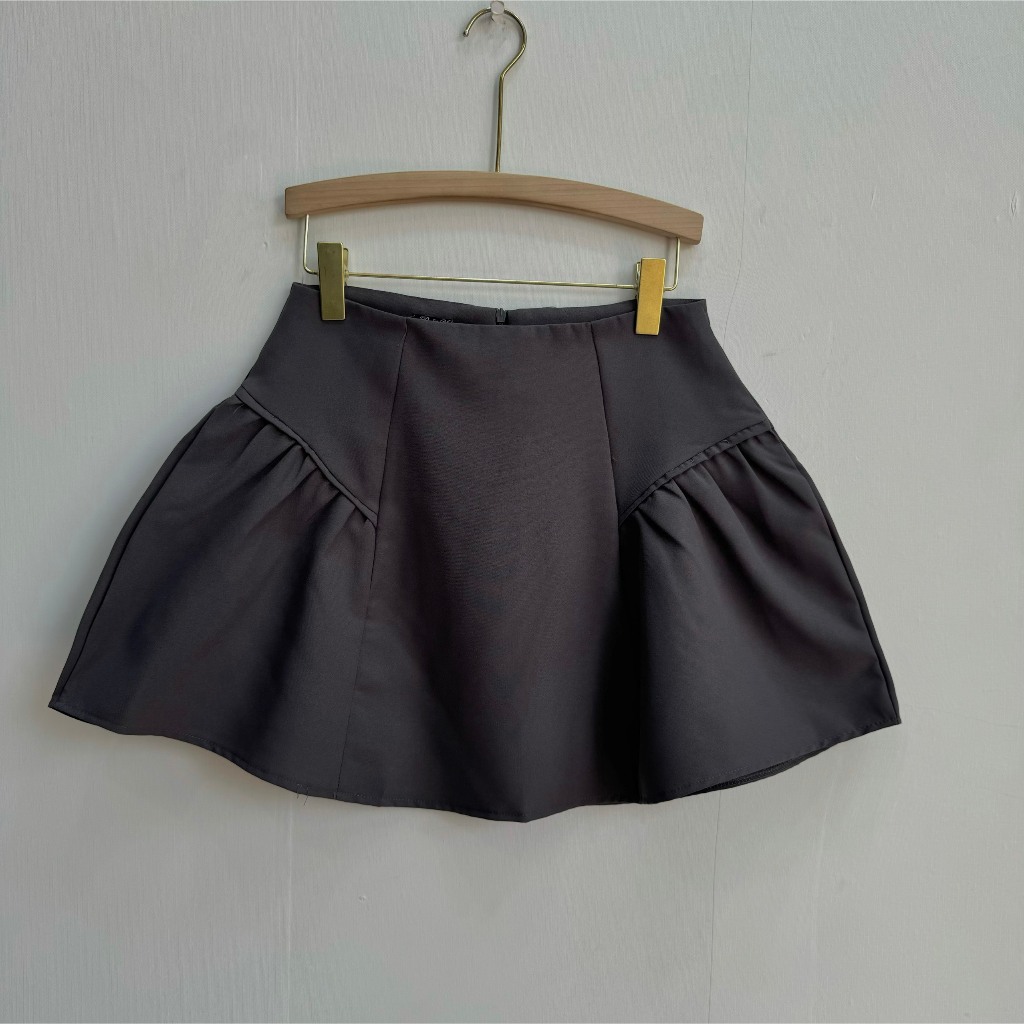 Chân Váy Lưng Cao Dáng Xòe Bigisize Nữ Có Lót Trong Dây Kéo Giọt Lệ Chất Vải Tây Mềm Mại Đứng Phom CV401