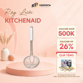 Rây Lưới, vá vớt KitchenAid màu Trắng , thép không gỉ chắc chắn, an toàn với máy rửa bát GermanySnT HCM