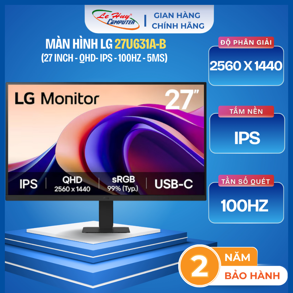 Màn Hình LCD LG 27U631A-B.ATVQ (27 inch/ 2560 x 1440/ 250 cd/m2/ 5ms / 100Hz) - Hàng Chính Hãng | BigBuy360 - bigbuy360.vn