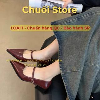 Giày lolita nữ da PU tổng hợp dệt vải đế cao su dễ thương nhẹ nhàng nữ tính thanh lịch
