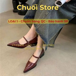 Giày lolita nữ da PU tổng hợp dệt vải đế cao su dễ thương nhẹ nhàng nữ tính thanh lịch