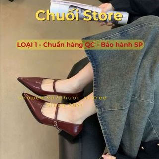 Giày lolita nữ da PU tổng hợp dệt vải đế cao su dễ thương nhẹ nhàng nữ tính thanh lịch