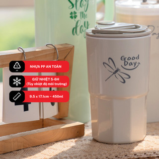 Bình nhiệt quai xách chuồn chuồn 450ml Tân Lập Thành Sản phẩm chất lượng, nhà nhà thịnh vượng