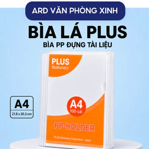 Xấp 100 cái bìa lá A4 PLUS đựng tài liệu nhựa trong suốt, bìa hồ sơ đựng tài liệu hồ sơ giấy tờ văn phòng