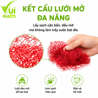 2 Túi Lưới Sum Rửa Bát Chén Vải Dù Siêu Sạch GD182 - Tấm Cước, Bông Bọt Biển Cọ Rửa Bát Đũa
