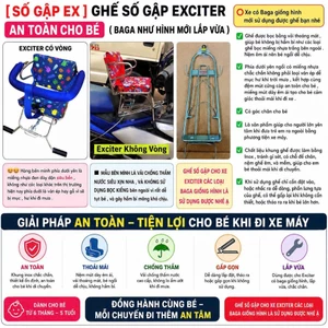 GHẾ SỐ GẬP EXCITER AN TOÀN CHO BÉ