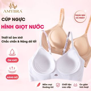 Áo Ngực Nữ Không Gọng Mỏng Nhẹ 1.5CM – Áo Lót Nữ Đúc Su Dây Áo Viền Chữ Trendy 2026 AMYBRA A960
