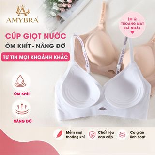 Áo Ngực Nữ Không Gọng Mỏng Nhẹ 1.5CM – Áo Lót Nữ Đúc Su Dây Áo Viền Chữ Trendy 2026 AMYBRA A960
