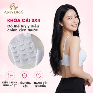 Áo Ngực Nữ Không Gọng Mỏng Nhẹ 1.5CM – Áo Lót Nữ Đúc Su Dây Áo Viền Chữ Trendy 2026 AMYBRA A960