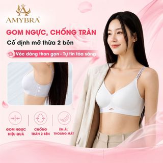 Áo Ngực Nữ Không Gọng Mỏng Nhẹ 1.5CM – Áo Lót Nữ Đúc Su Dây Áo Viền Chữ Trendy 2026 AMYBRA A960