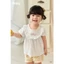 Set bộ bé gái áo bèo thêu hoa phối quần chũm dễ thương chất cotton mềm mịn [0059]