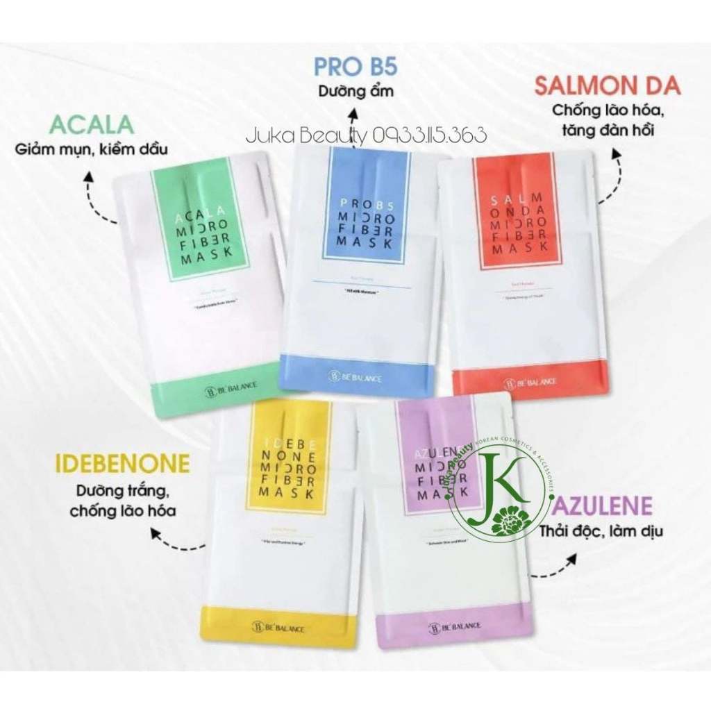 Mặt nạ Be’Balance Micro Fiber Mask 3 in 1 Hàn Quốc dưỡng ẩm sáng da