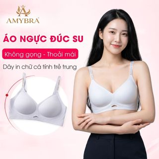 Áo Ngực Nữ Không Gọng Mỏng Nhẹ 1.5CM – Áo Lót Nữ Đúc Su Dây Áo Viền Chữ Trendy 2026 AMYBRA A960