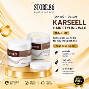 Wax Vuốt Tóc KARSEELL 100g | Tạo Kiểu Nam, Giữ Form Tóc Tự Nhiên, Dễ Gội Rửa