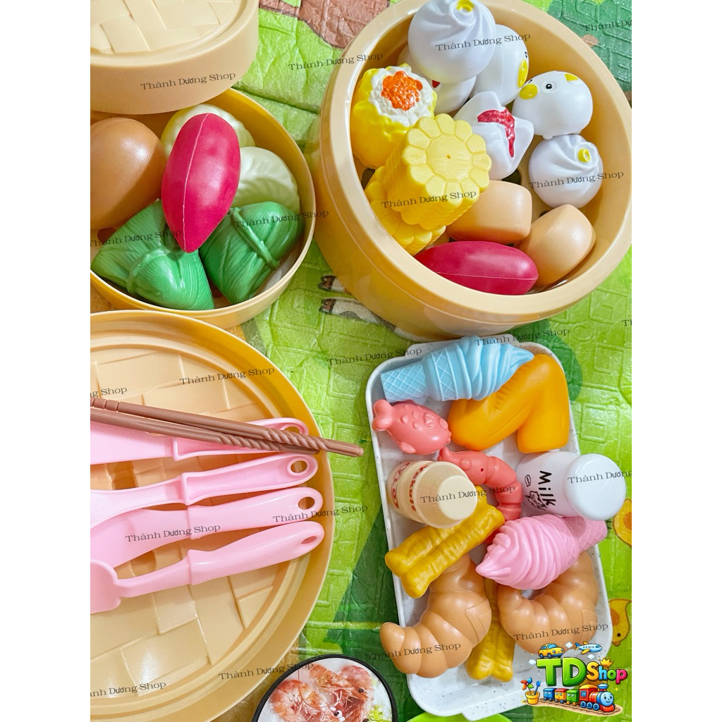 Bộ Đồ Chơi Nấu Ăn Cho Bé Kitchen Dụng Cụ Nhà Bếp Cho Bé 3+ cực nhiều chi tiết, mô hình giống thật