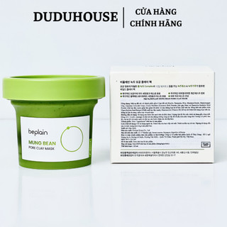 (Hàng Công TY) Mặt Nạ Đất Sét Beplain Mung Bean Pore Clay Mask Kiềm Dầu,Giảm Mụn 120ml Duduhouse