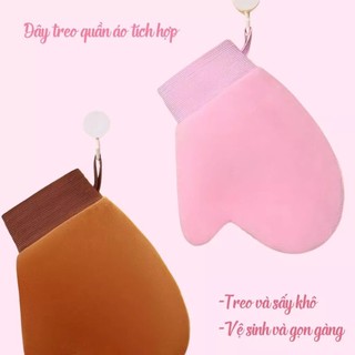Găng Tay Bôi Kem Body Dưỡng Da Tiện Lợi Găng Tay Hai Mặt Bôi Kem Dưỡng Thể Bằng Da Cao Cấp - Skinora Beauty