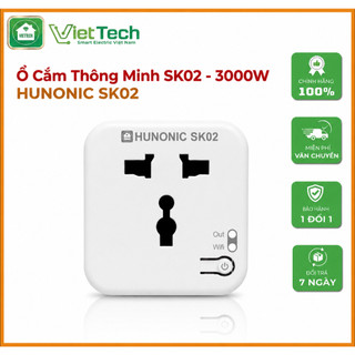 Ổ Cắm Wifi Thông Minh Hunonic, Ổ Cắm Hẹn Giờ, Điều Khiển Từ Xa Qua Điện Thoại