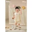 Bộ đồ bé gái thiết kế Disney Winnie the Pooh áo xòe phối quần chũm dễ thương [0052]