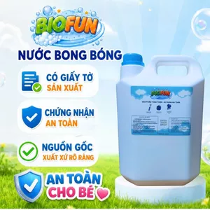 Nước bong bóng chuyên dụng BIOFUN dùng cho máy thổi sự kiện và đồ chơi trẻ em Bubble can 5 lít