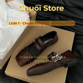 Giày bệt nữ da PU tổng hợp dệt vải đế cao su xinh xắn dễ thương phong cách nhẹ nhàng nữ tính