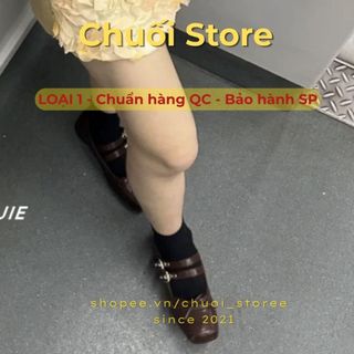 Giày bệt nữ da PU tổng hợp dệt vải đế cao su xinh xắn dễ thương phong cách nhẹ nhàng nữ tính