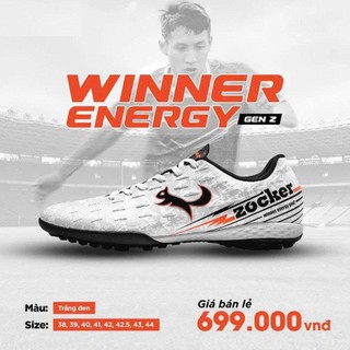 Giày Bóng Đá Người Lớn ,Sân Cỏ Nhân Tạo - Giày Zocker Winner Energy Gen 2( Tặng kèm tất )