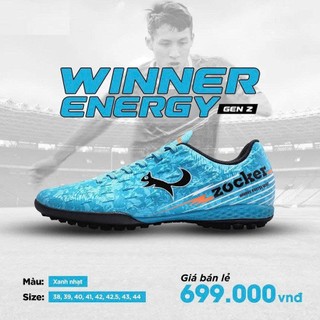 Giày Bóng Đá Người Lớn ,Sân Cỏ Nhân Tạo - Giày Zocker Winner Energy Gen 2( Tặng kèm tất )
