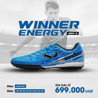 Giày Bóng Đá Người Lớn ,Sân Cỏ Nhân Tạo - Giày Zocker Winner Energy Gen 2( Tặng kèm tất )